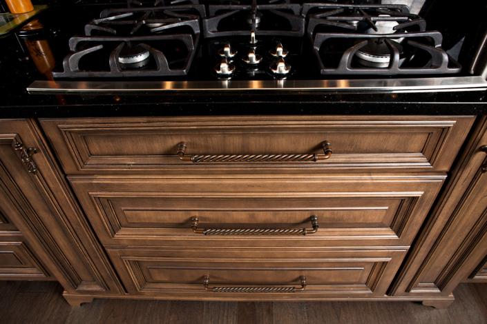 Kitchen Drawers Below Stovetop